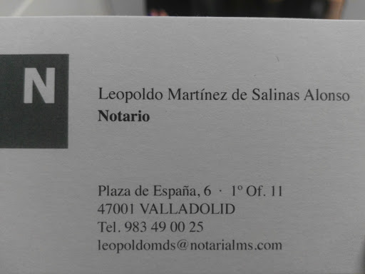 Notaria Leopoldo Martínez de Salinas Alonso