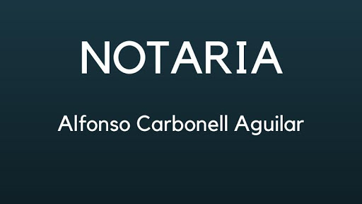 Notario Alfonso Carbonell Aguilar